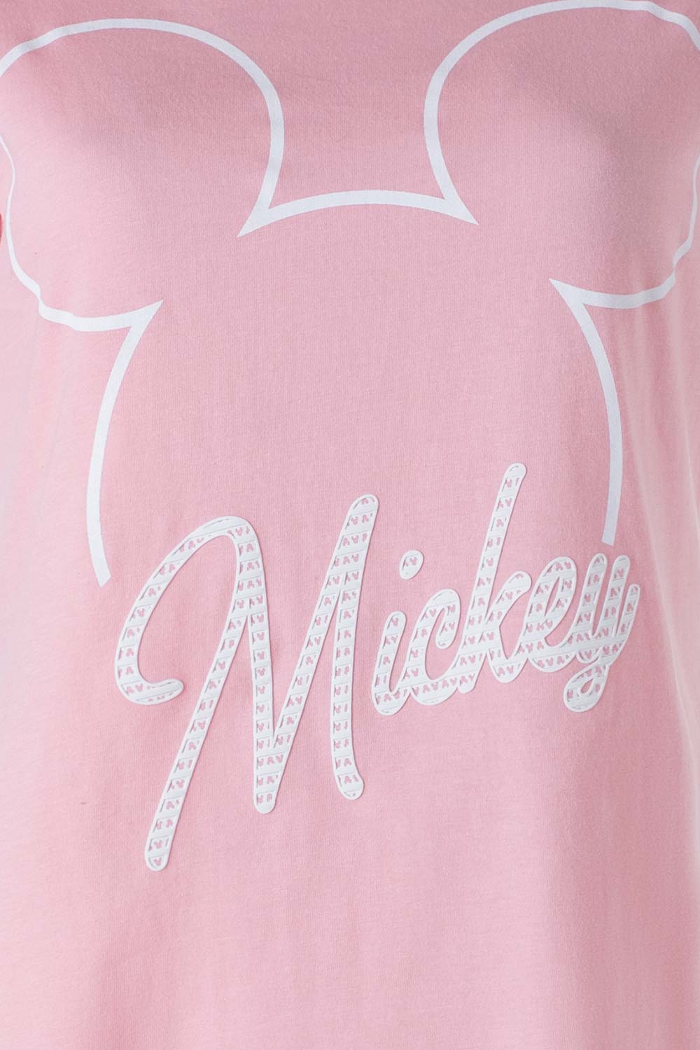CAMISETA DE MICKEY MANGA CORTA ROSADA PARA MUJER
