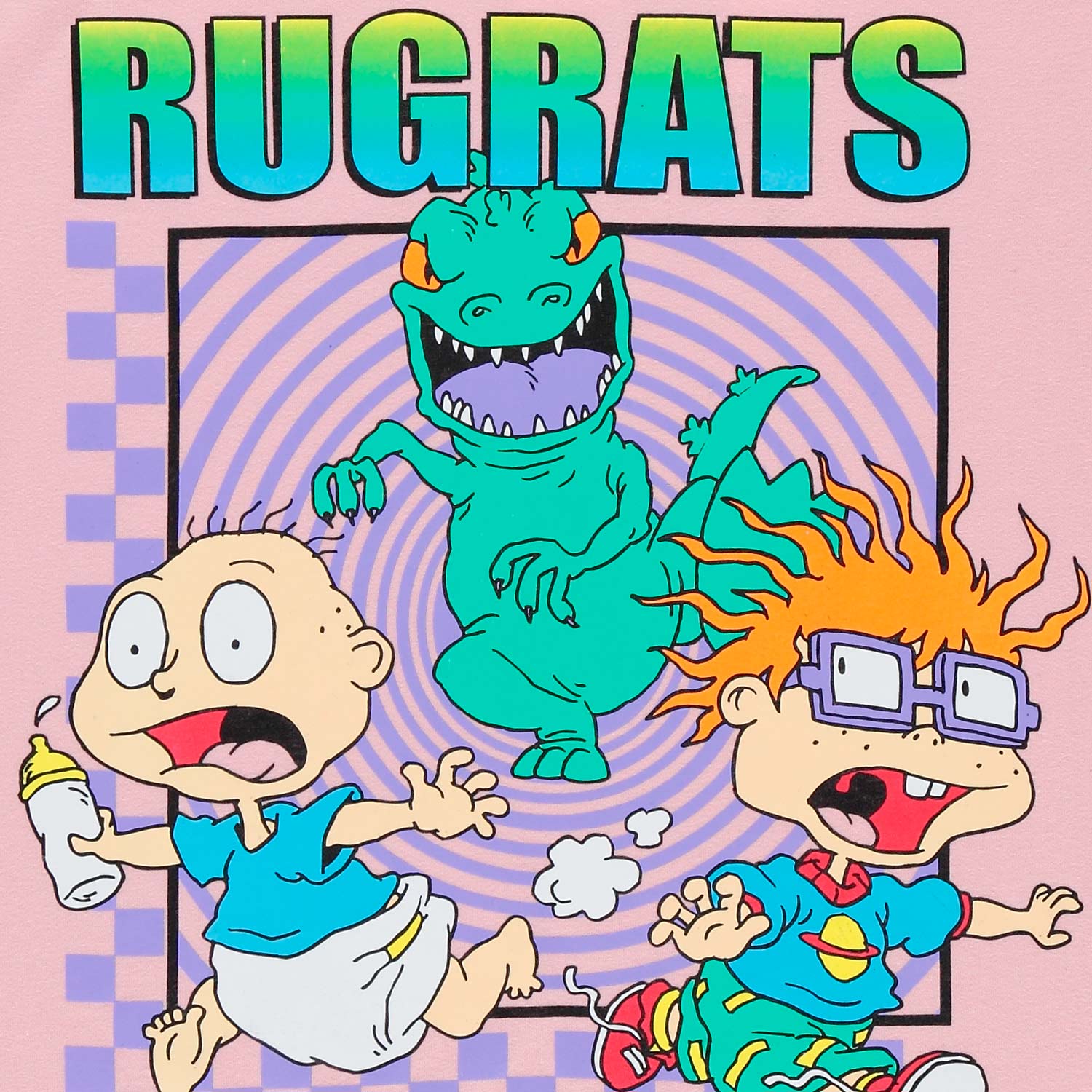 CAMISETA DE LOS RUGRATS CUELLO REDONDO PALO DE ROSA PARA MUJER