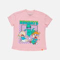 CAMISETA DE LOS RUGRATS CUELLO REDONDO PALO DE ROSA PARA MUJER