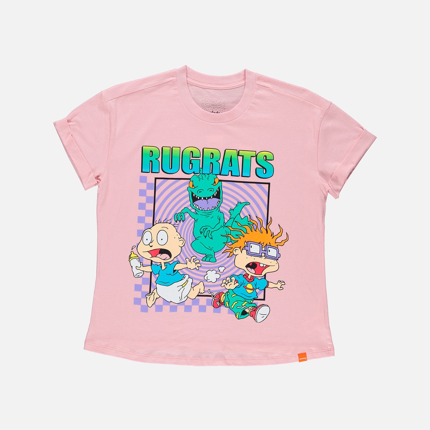CAMISETA DE LOS RUGRATS CUELLO REDONDO PALO DE ROSA PARA MUJER