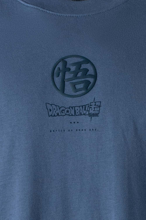 CAMISETA DE DRAGON BALL SUPER AZUL MANGA CORTA PARA HOMBRE
