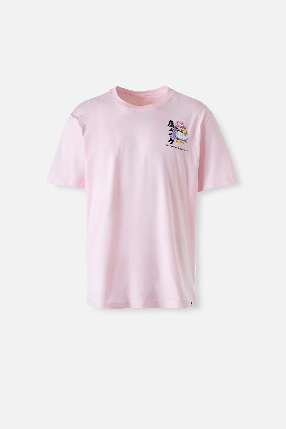 CAMISETA DE DRAGON BALL  SUPER ROSADA MANGA CORTA PARA HOMBRE