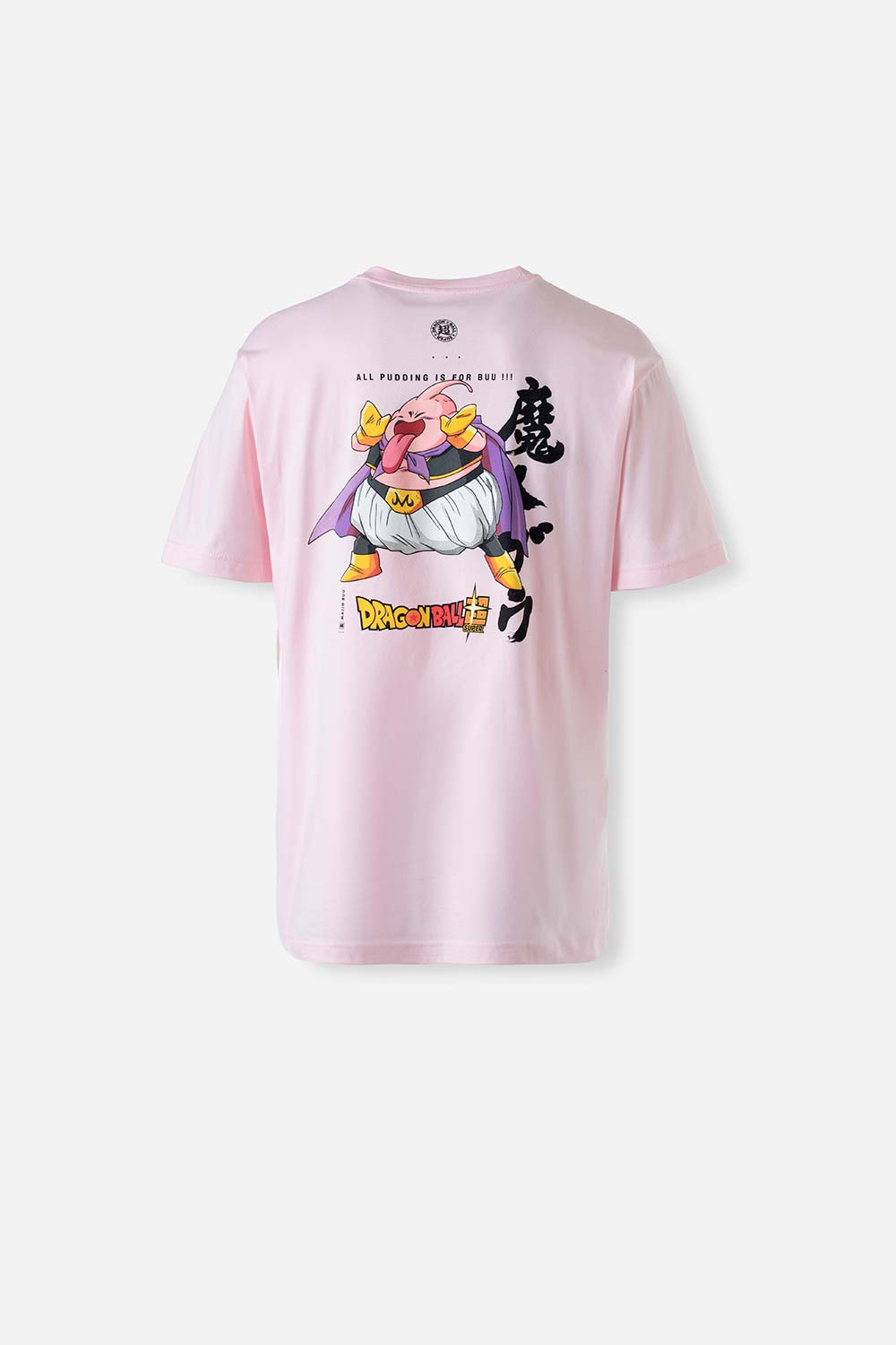 CAMISETA DE DRAGON BALL  SUPER ROSADA MANGA CORTA PARA HOMBRE
