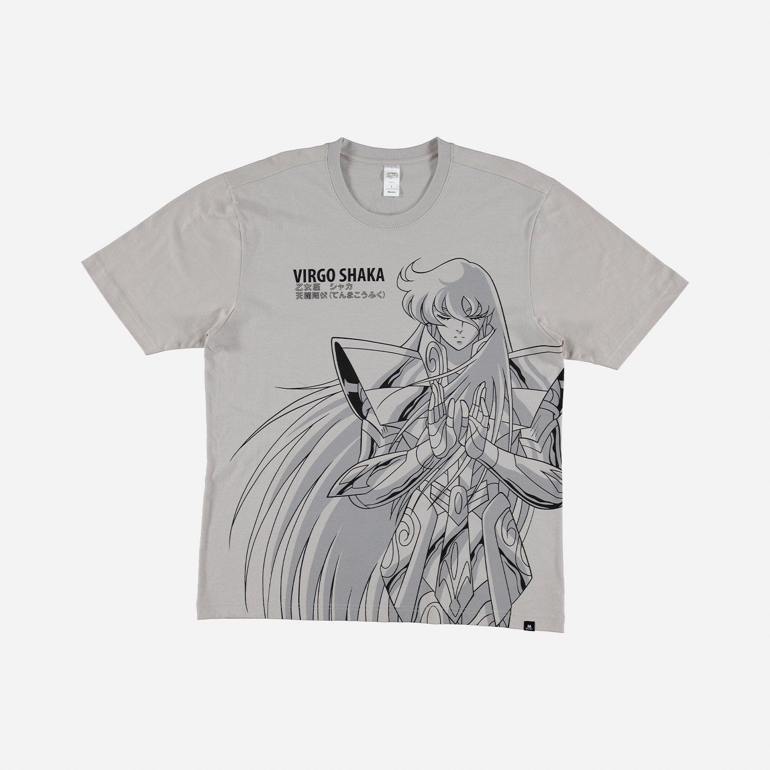 CAMISETA DE HOMBRE, MANGA CORTA REGULAR FIT GRIS DE ANIME
