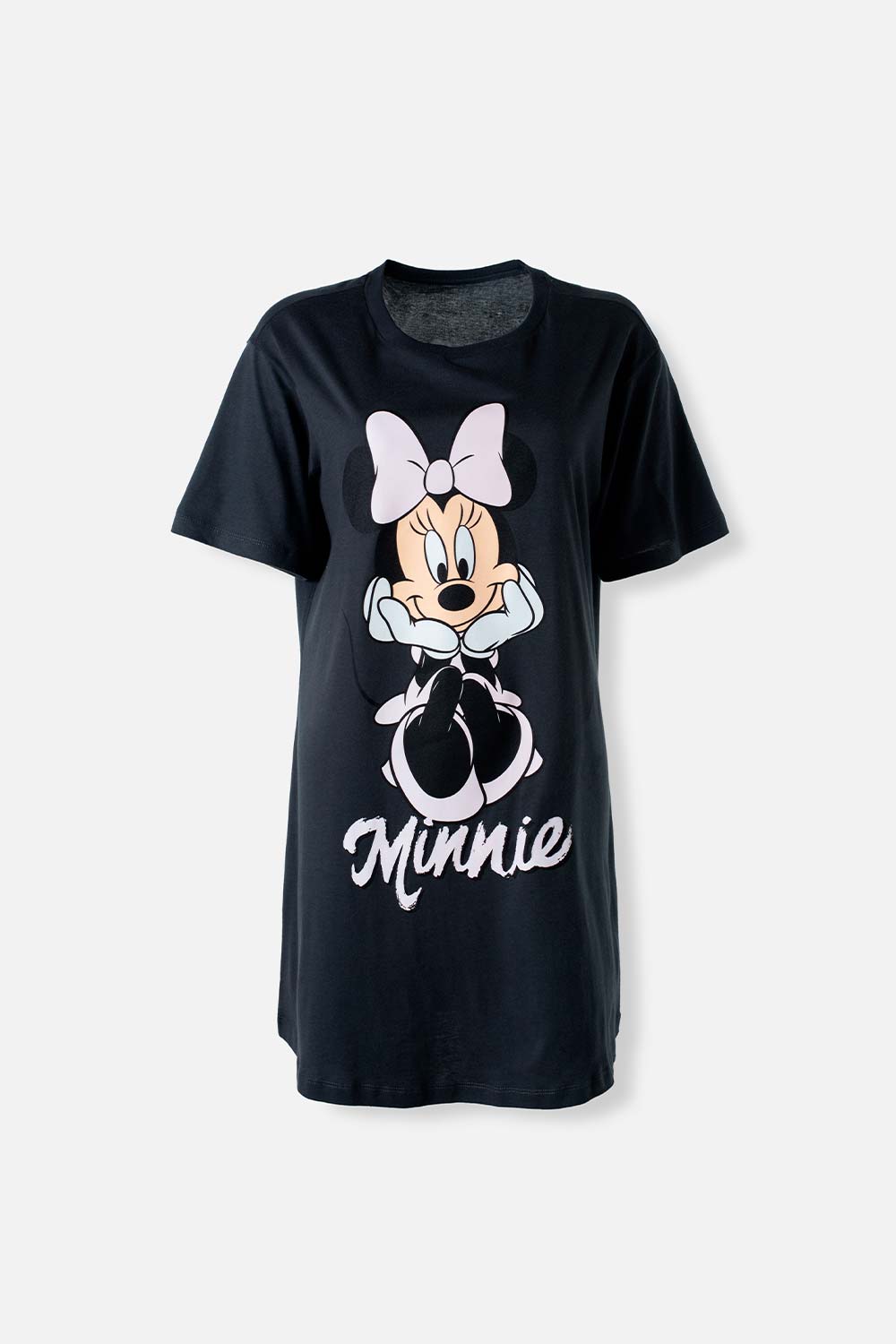 PIJAMA DE MINNIE MOUSE TIPO BATOLA GRIS PARA MUJER