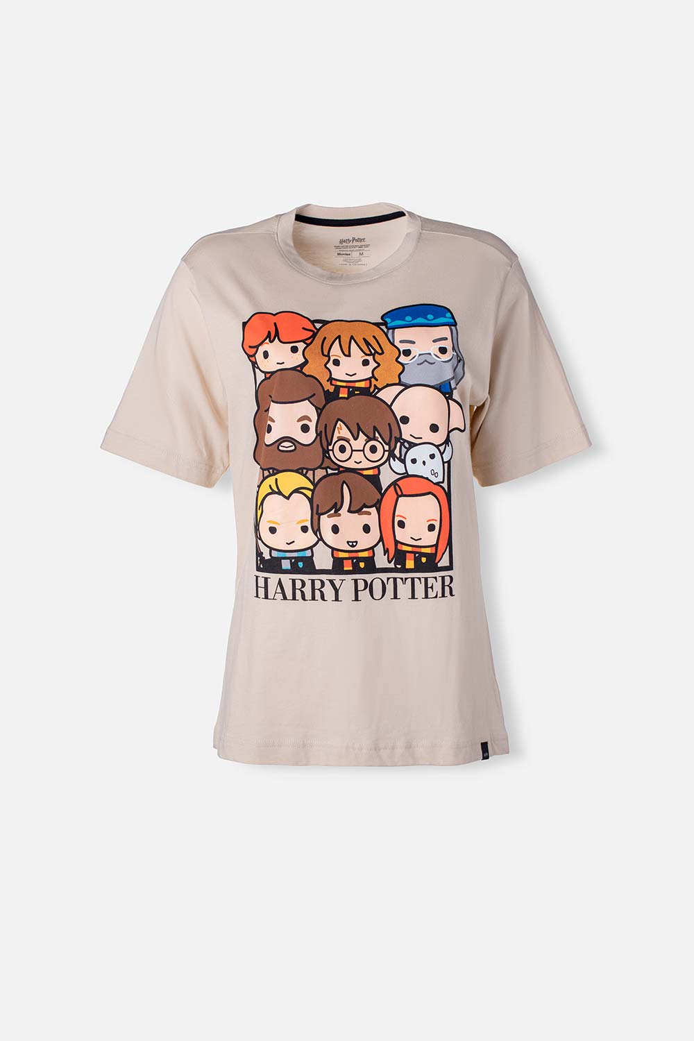 CAMISETA DE HARRY POTTER CAQUI MANGA CORTA PARA MUJER