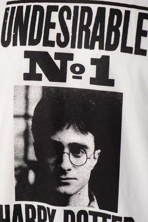 CAMISETA DE HARRY POTTER MARFIL MANGA CORTA GÉNERO NEUTRO