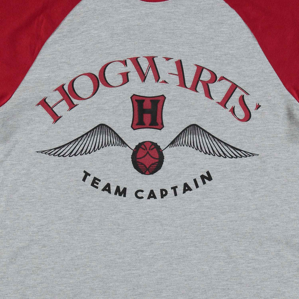CAMISETA DE HARRY POTTER MANGA 3/4 GRIS PARA HOMBRE