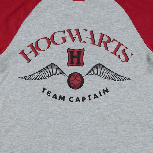 CAMISETA DE HARRY POTTER MANGA 3/4 GRIS PARA HOMBRE