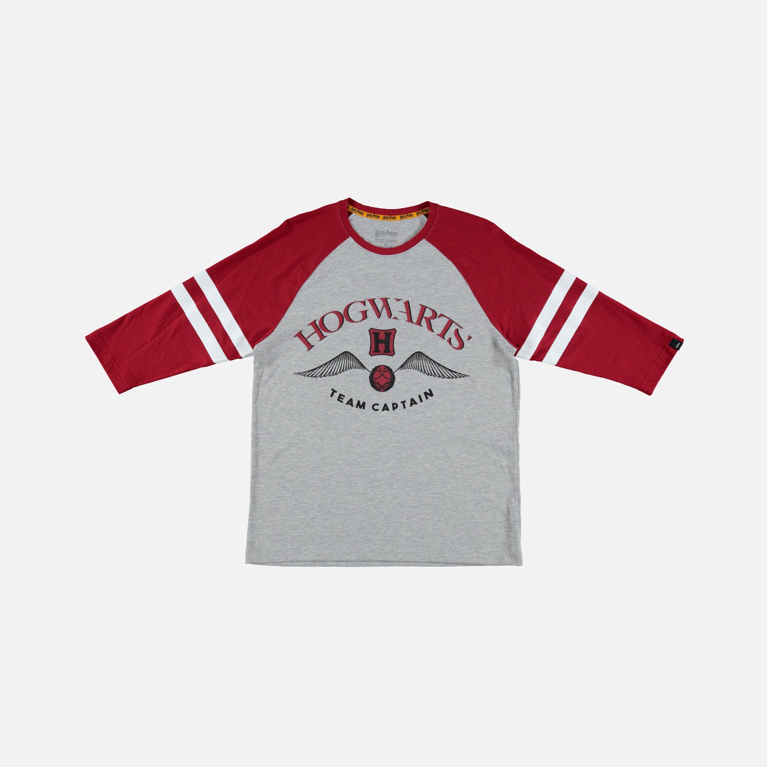 CAMISETA DE HARRY POTTER MANGA 3/4 GRIS PARA HOMBRE