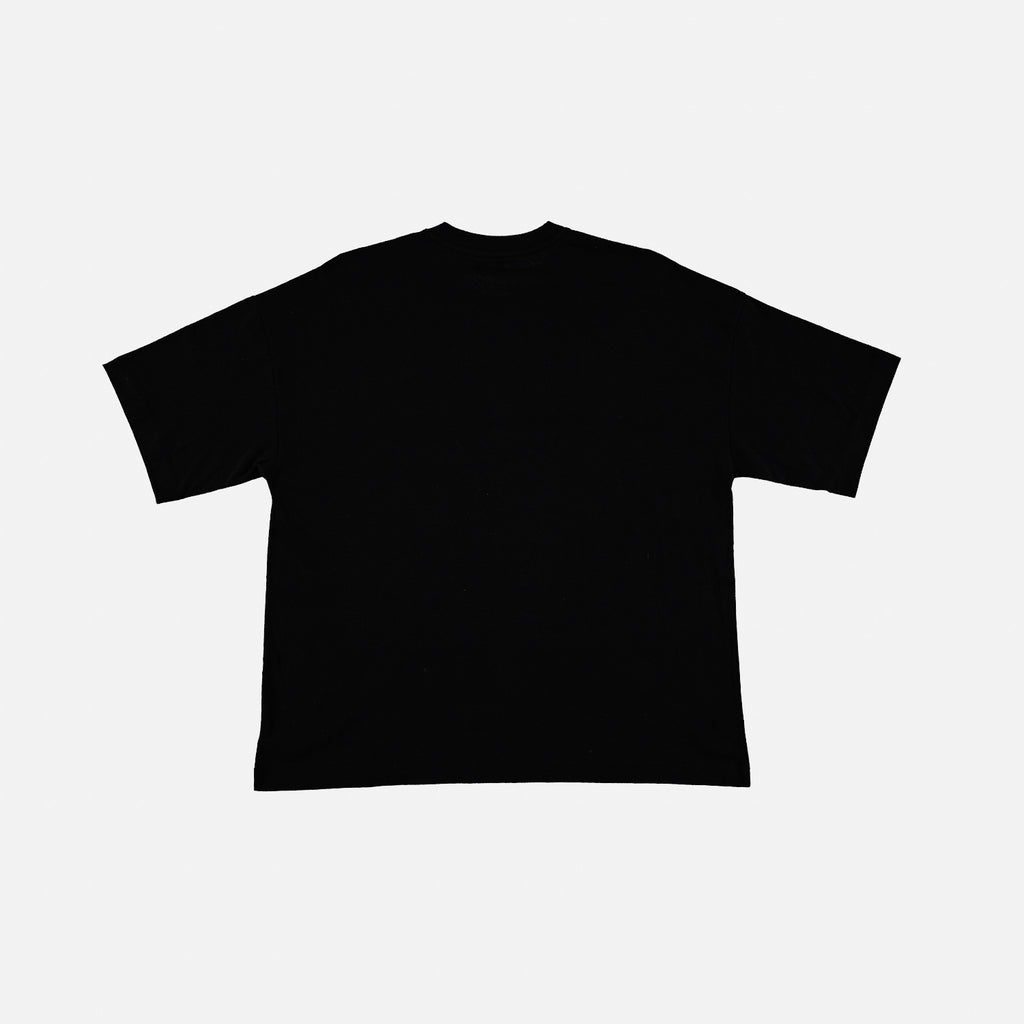 CAMISETA DE MUJER, MANGA CORTA OVERSIZE FIT NEGRA DE MINNIE MOUSE ©DISNEY