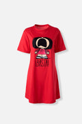 PIJAMA DE MAFALDA TIPO BATOLA ROJA PARA MUJER