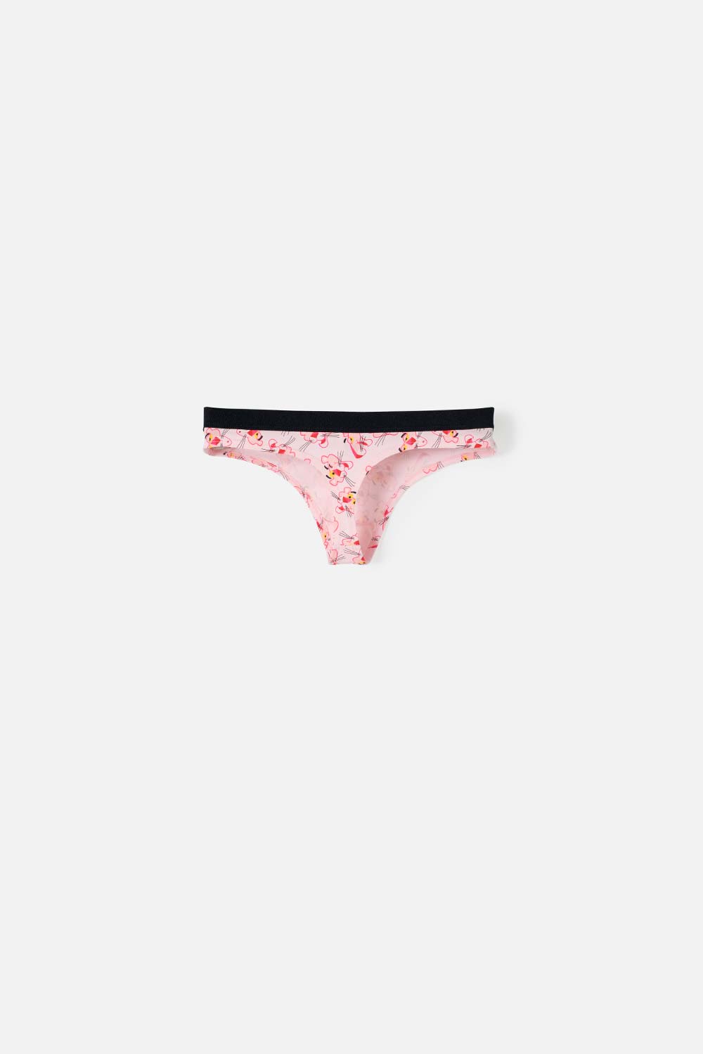 PANTY DE LA PANTERA ROSA CON ELÁSTICO ROSADO PARA MUJER