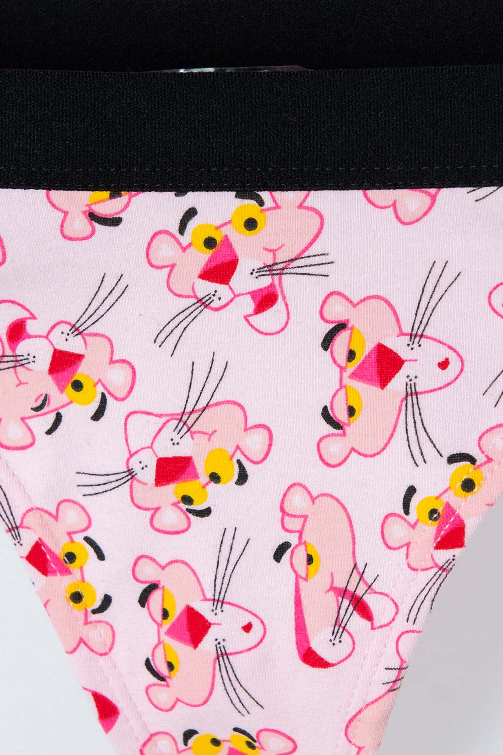 PANTY DE LA PANTERA ROSA CON ELÁSTICO ROSADO PARA MUJER