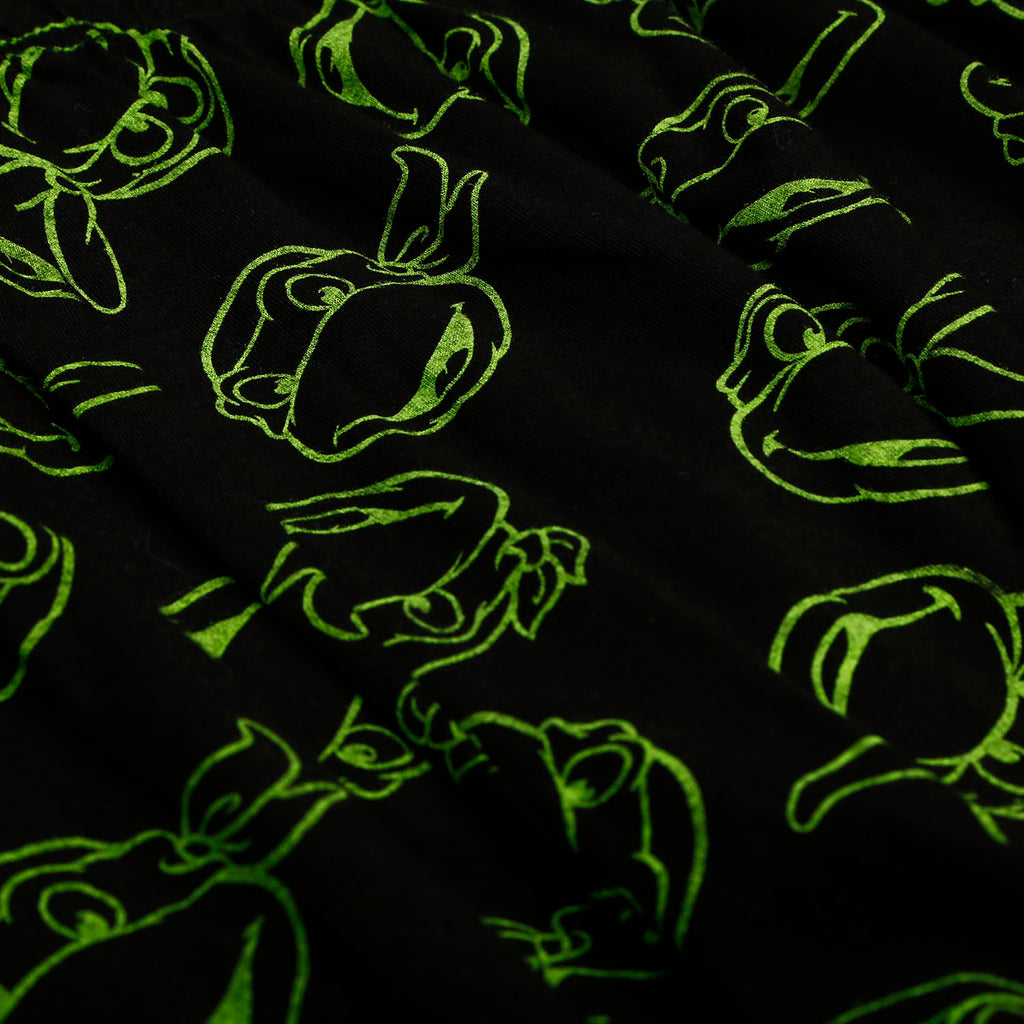 PIJAMA DE LAS TORTUGAS NINJA DE PANTALÓN CORTO GRIS Y NEGRA PARA HOMBRE