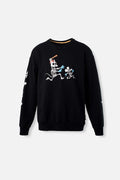 BUZO DE LOS SIMPSON CERRADO NEGRO PARA HOMBRE