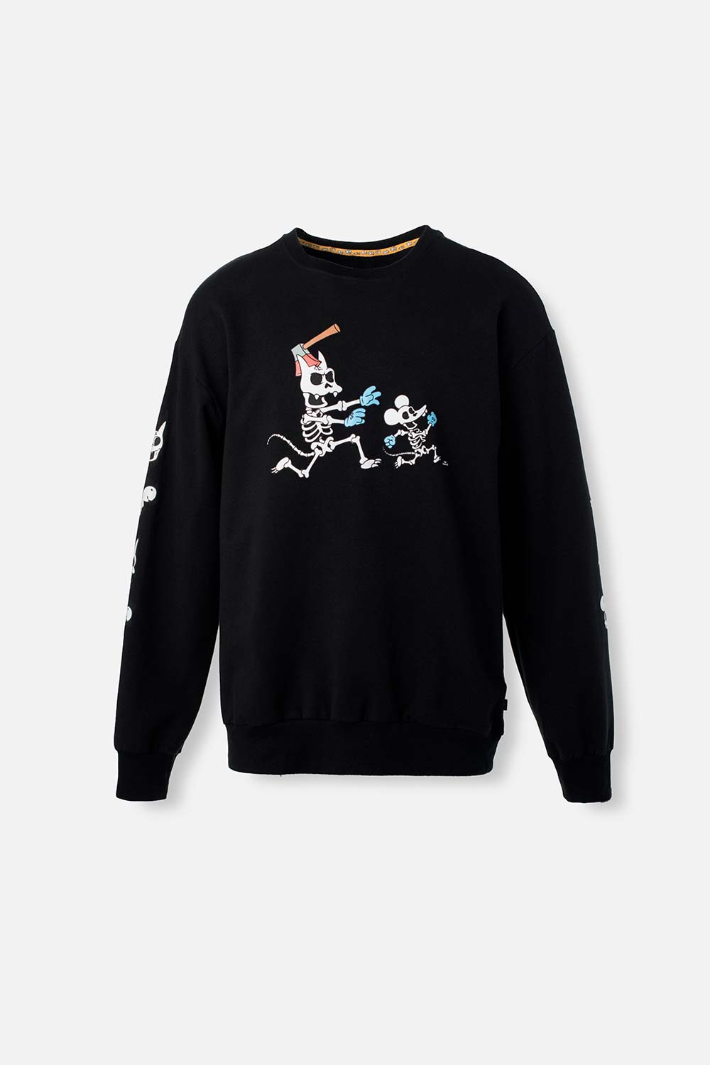 BUZO DE LOS SIMPSON CERRADO NEGRO PARA HOMBRE