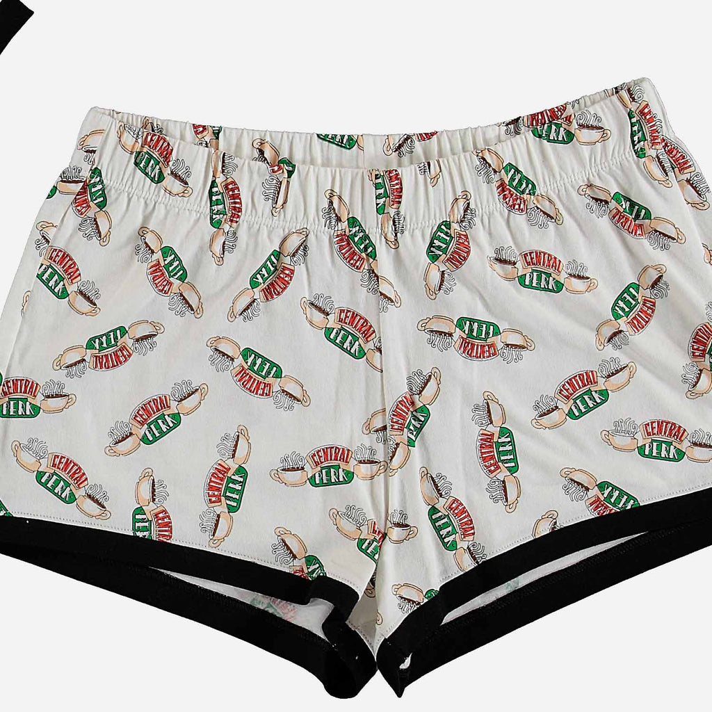 PIJAMA DE FRIENDS DE PANTALÓN CORTO MARFIL PARA MUJER