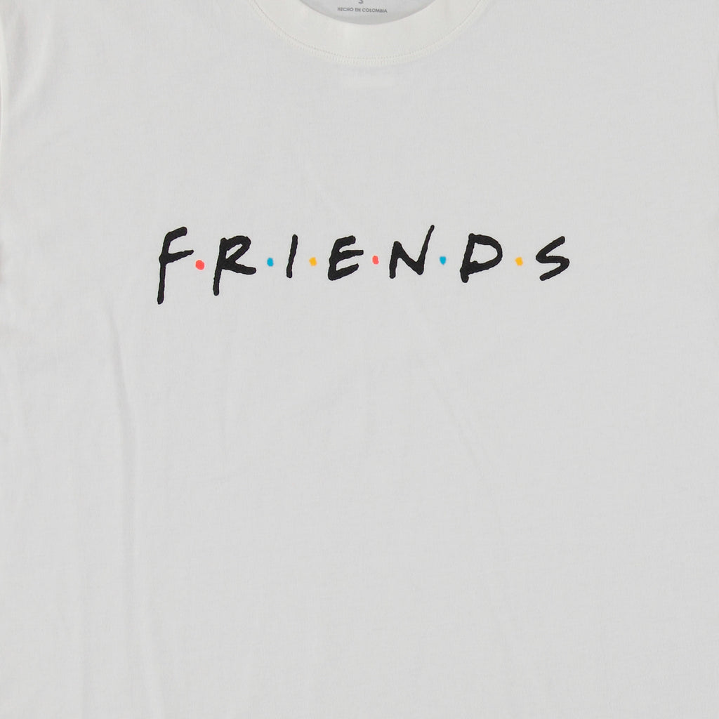 PIJAMA DE FRIENDS DE PANTALÓN CORTO MARFIL PARA MUJER