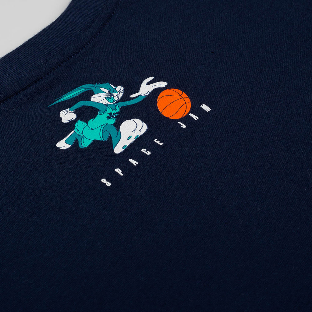 CAMISETA DE SPACE JAM AZUL MANGA CORTA PARA HOMBRE