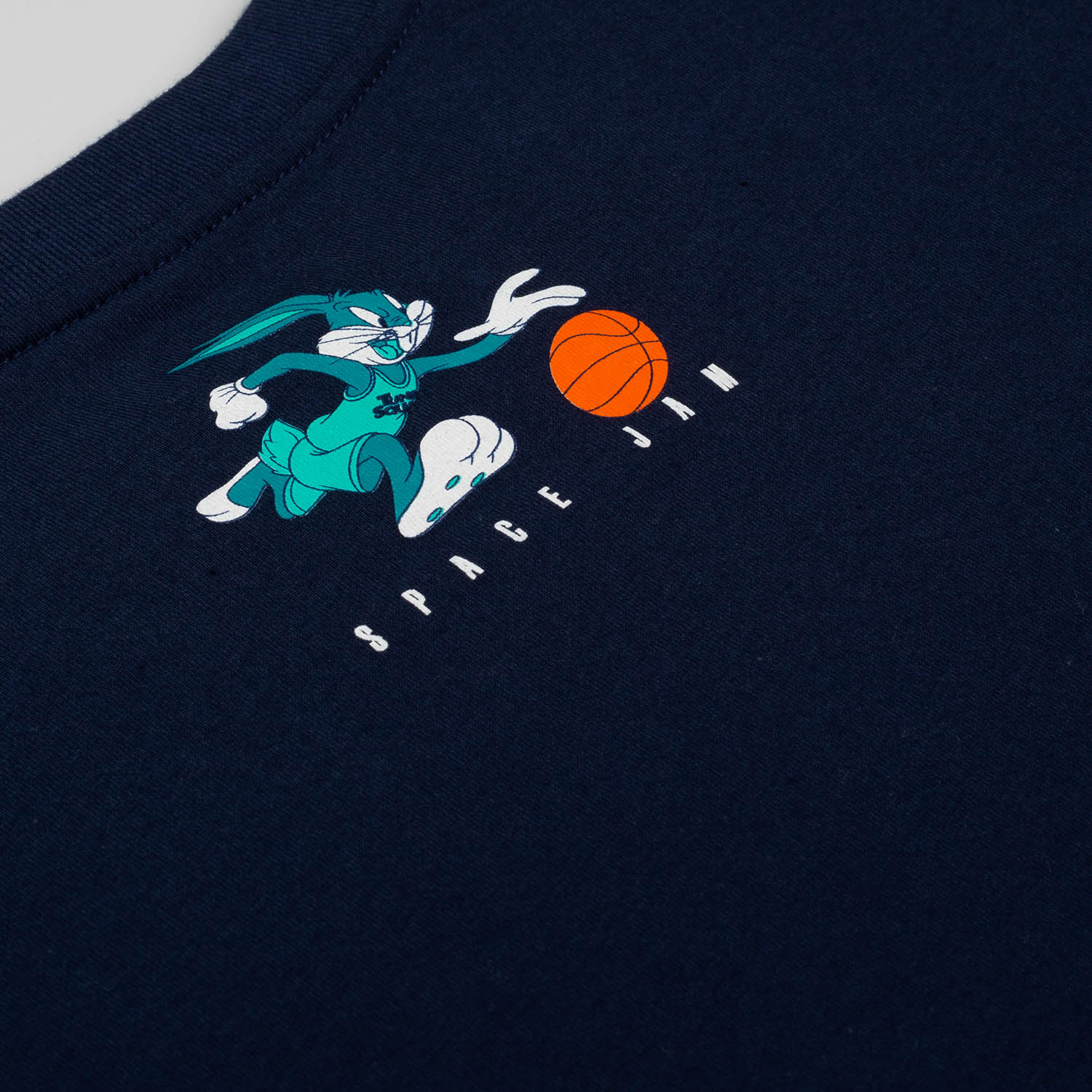 CAMISETA DE SPACE JAM AZUL MANGA CORTA PARA HOMBRE