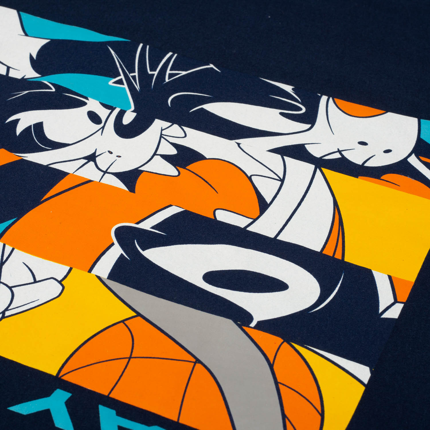 CAMISETA DE SPACE JAM AZUL MANGA CORTA PARA HOMBRE
