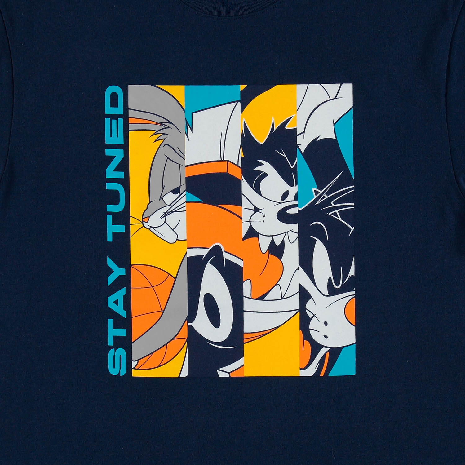 CAMISETA DE SPACE JAM AZUL MANGA CORTA PARA HOMBRE