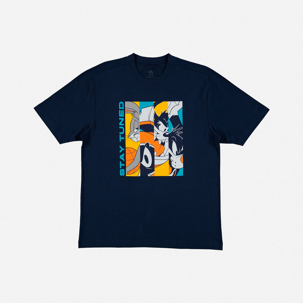 CAMISETA DE SPACE JAM AZUL MANGA CORTA PARA HOMBRE