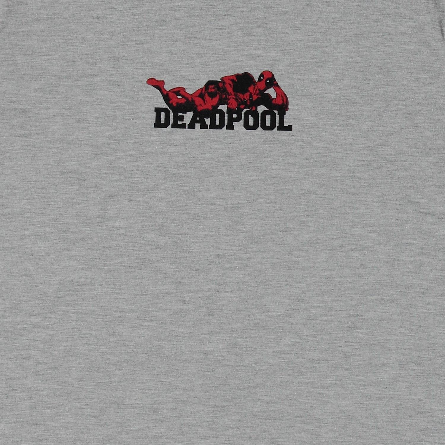PIJAMA DE DEADPOOL DE PANTALÓN CORTO GRIS Y VINO TINTO PARA HOMBRE