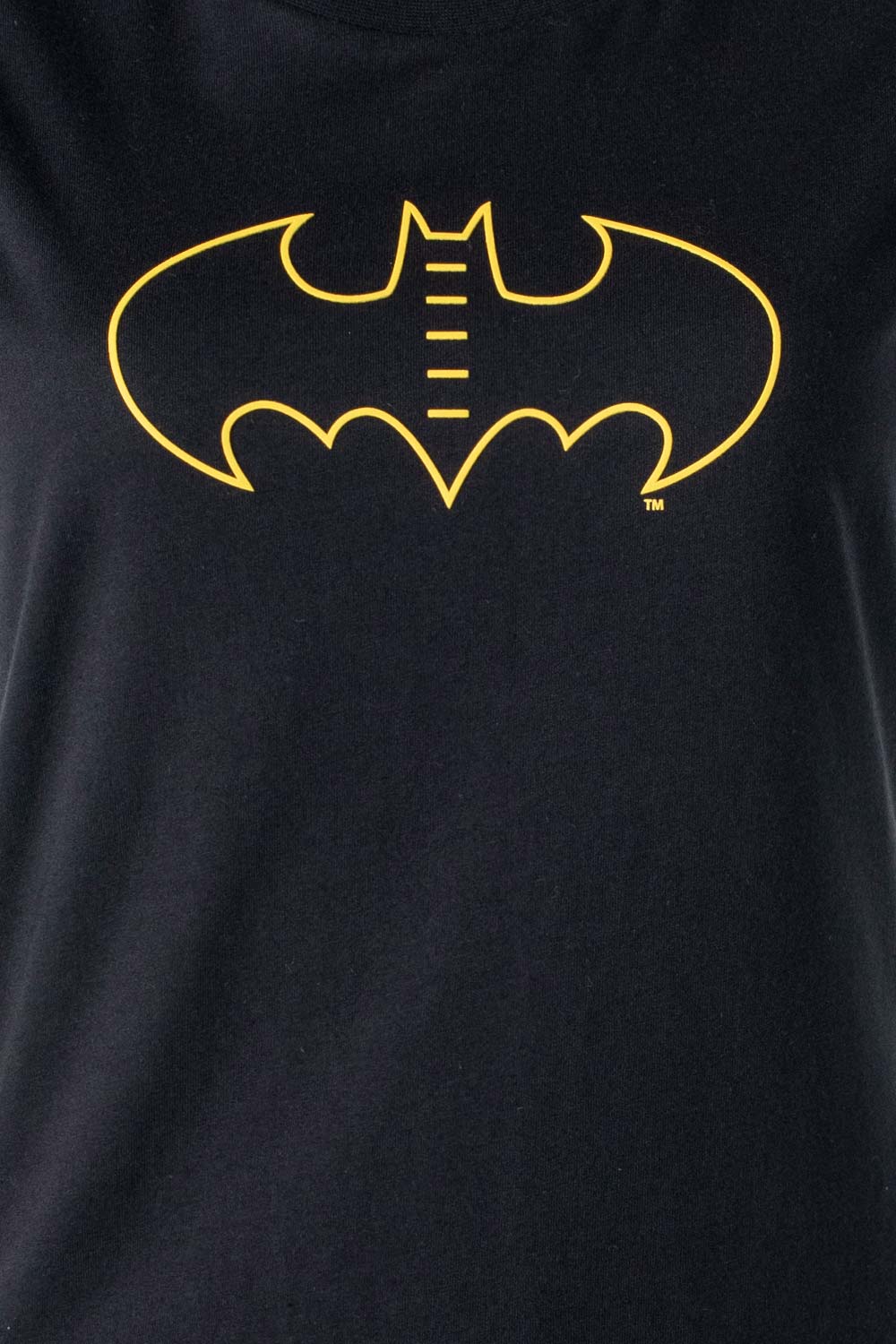 CAMISETA DE BATMAN MANGA CORTA NEGRA DE MUJER