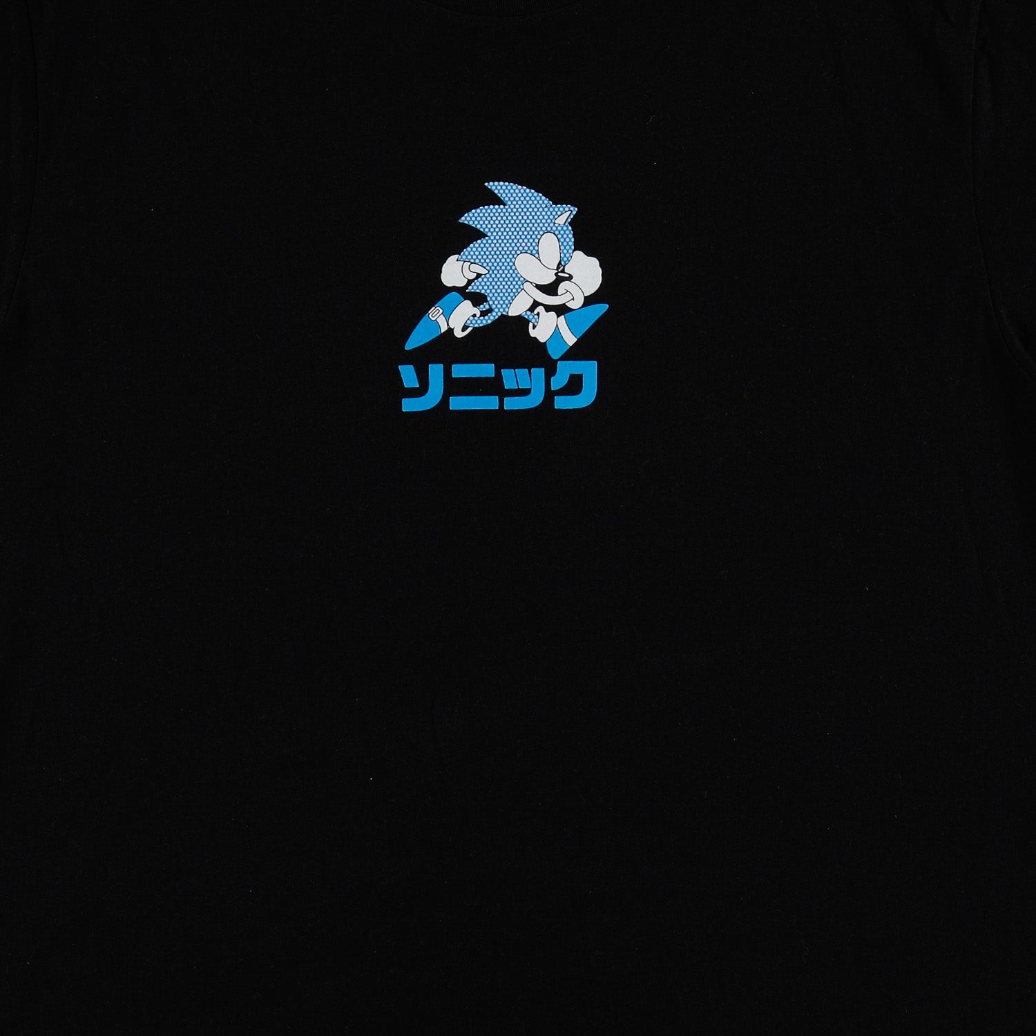 CAMISETA DE SONIC MANGA CORTA NEGRA PARA HOMBRE