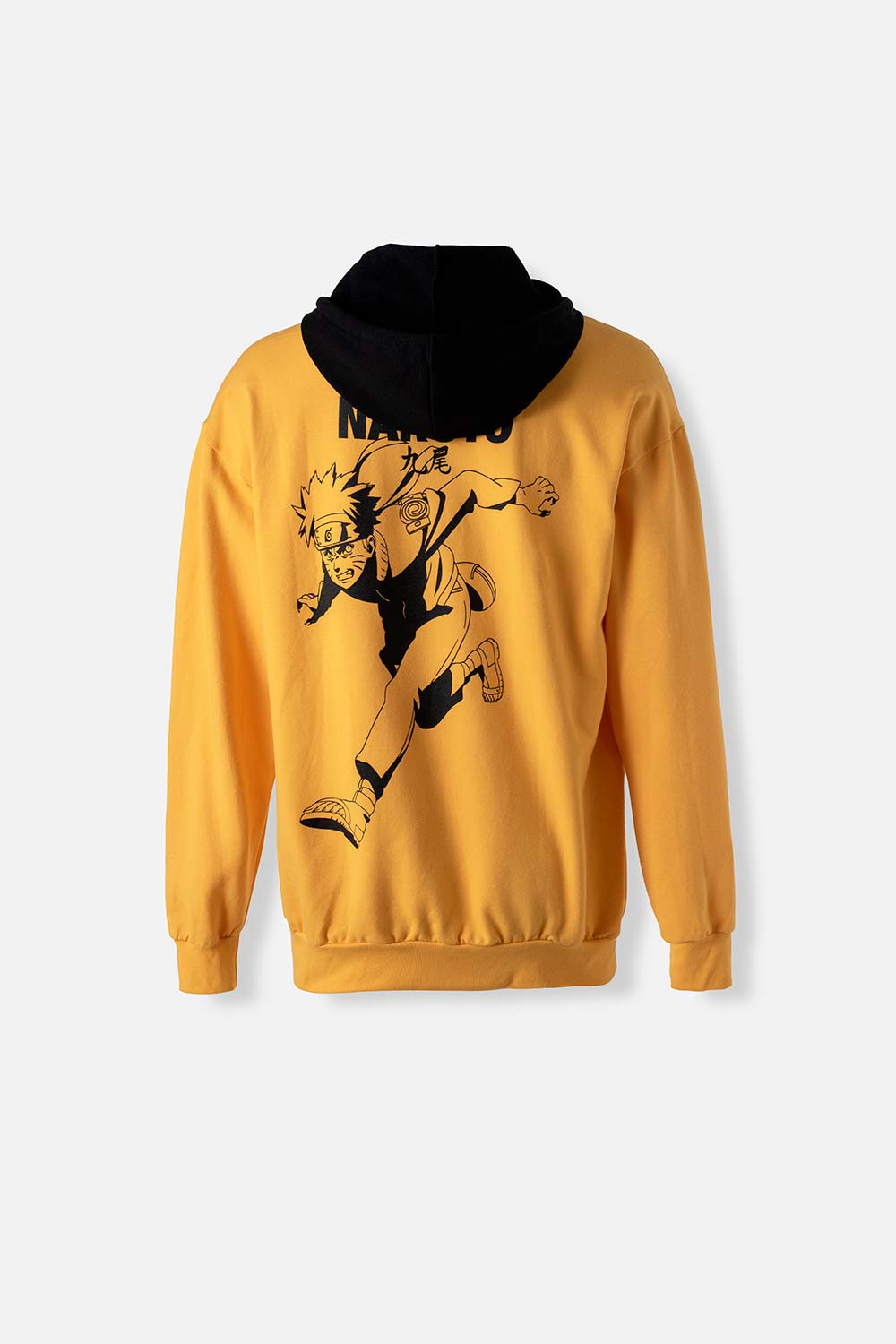 BUZO DE NARUTO CON CAPUCHA NEGRA PARA HOMBRE