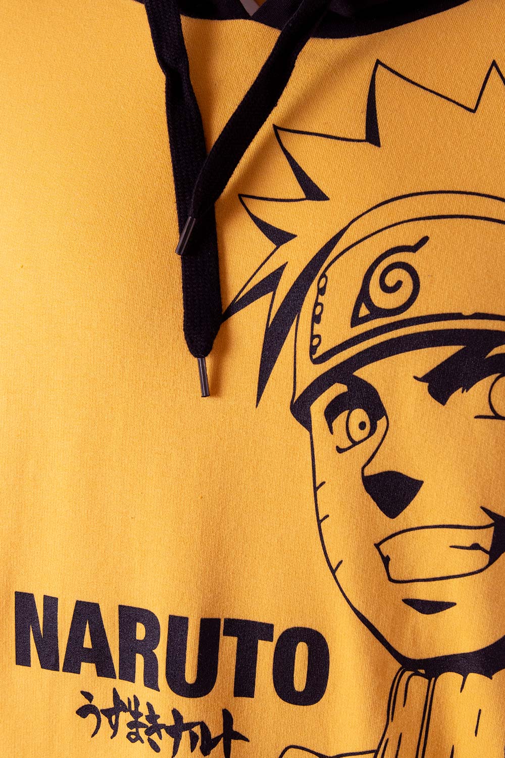 BUZO DE NARUTO CON CAPUCHA NEGRA PARA HOMBRE