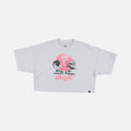 CAMISETA DE NARUTO TIPO CROP BLANCA PARA MUJER
