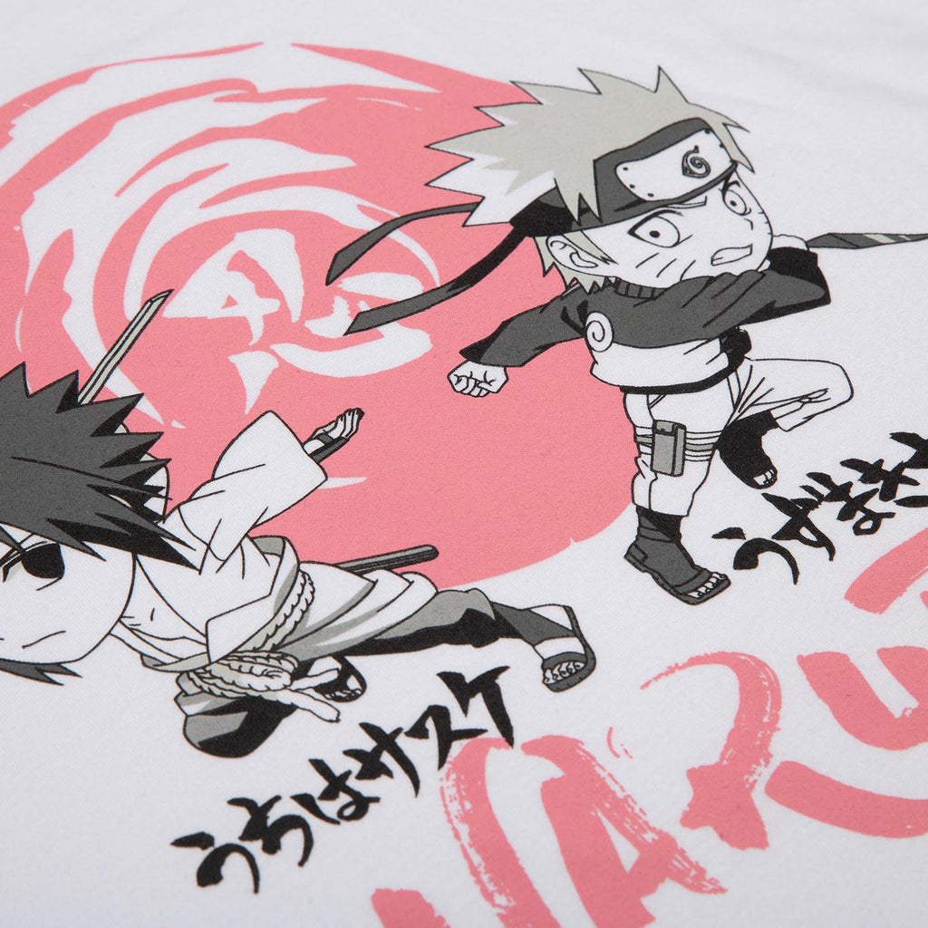CAMISETA DE NARUTO TIPO CROP BLANCA PARA MUJER