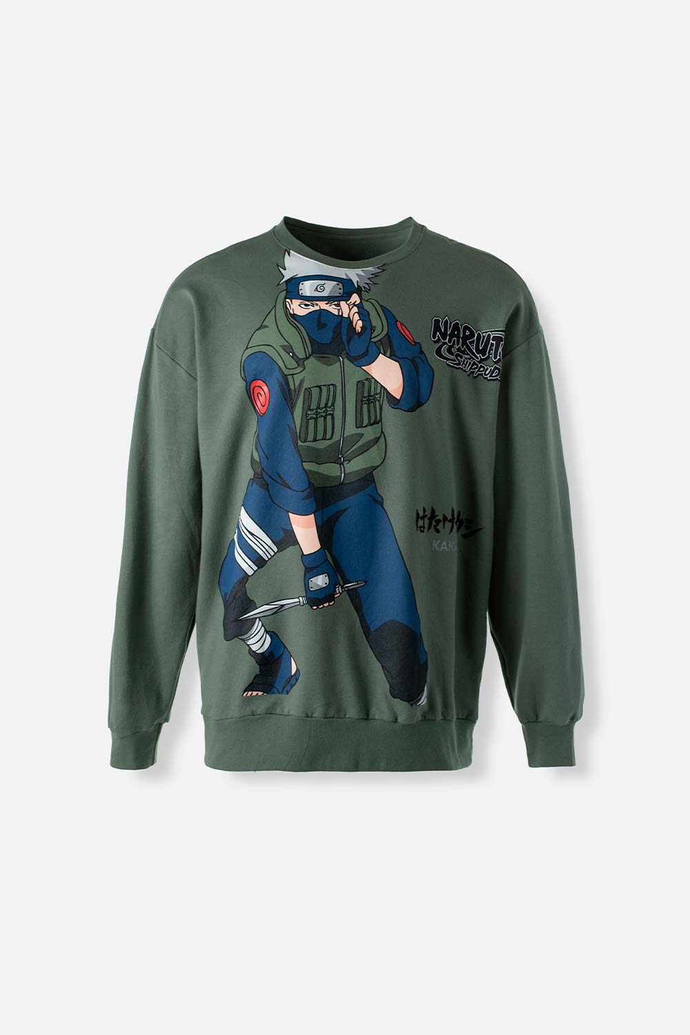 BUZO DE NARUTO CERRADO VERDE PARA HOMBRE