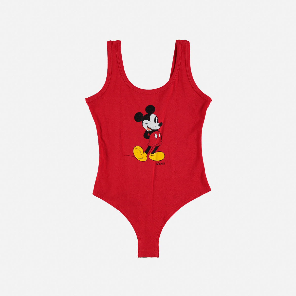BODY ROJO DE MICKEY MOUSE PARA MUJER