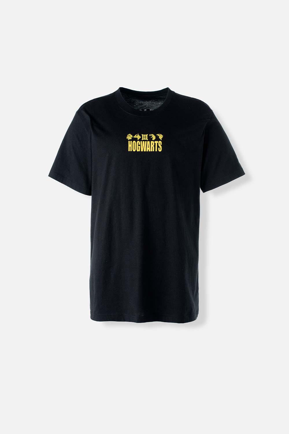 CAMISETA DE HARRY POTTER NEGRA MANGA CORTA PARA HOMBRE