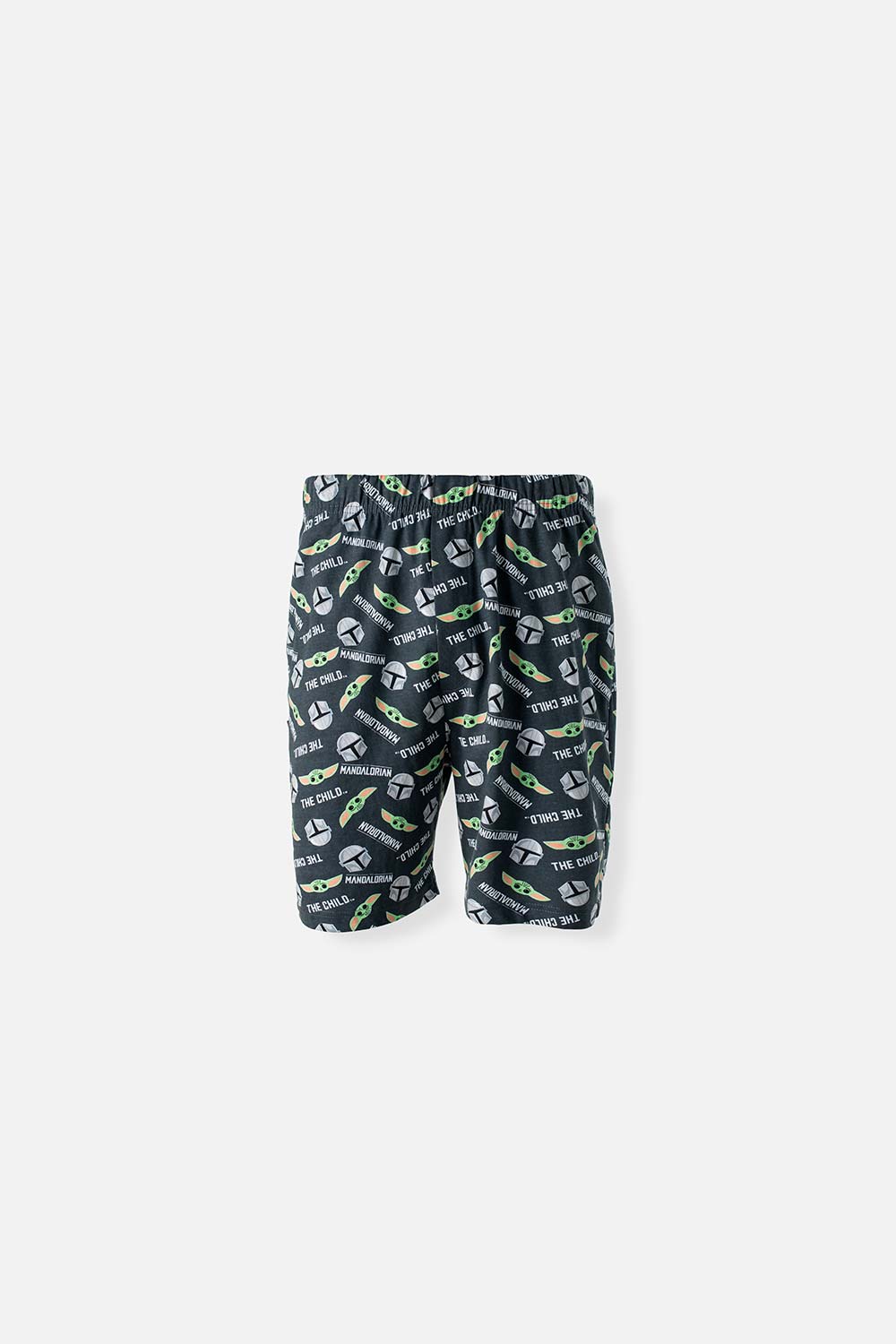 PIJAMA DE MANDALORIAN GRIS PANTALÓN CORTO PARA HOMBRE