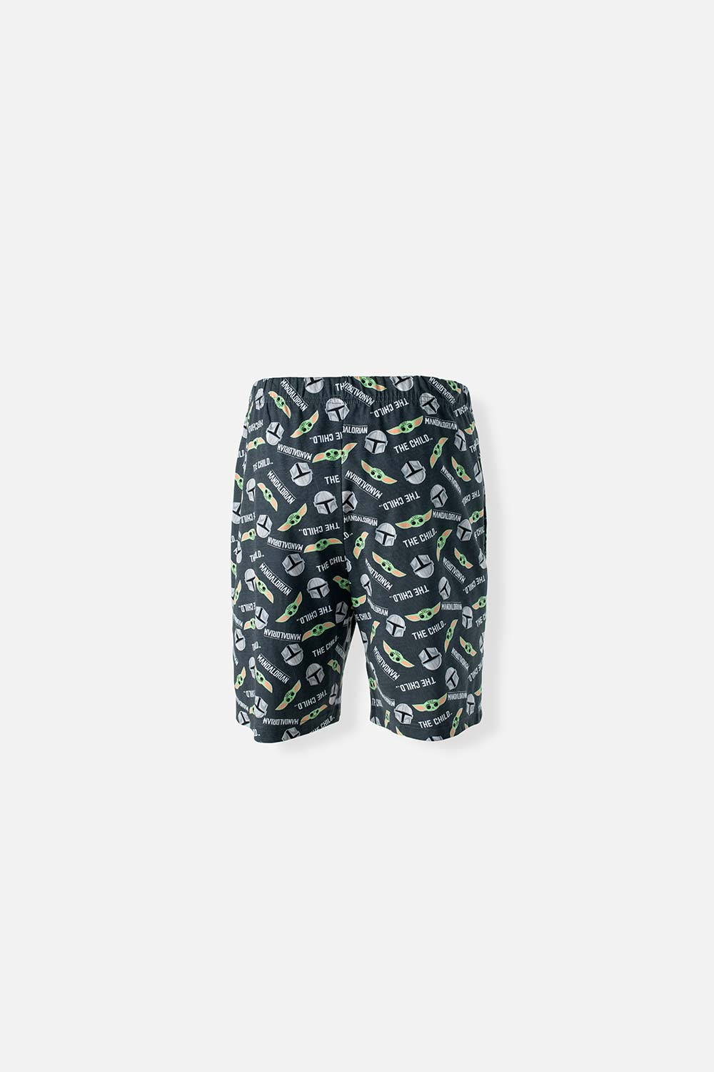 PIJAMA DE MANDALORIAN GRIS PANTALÓN CORTO PARA HOMBRE