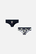 PACK X2 PANTIES DE MANDALORIAN ESTAMPADO NEGRO PARA MUJER