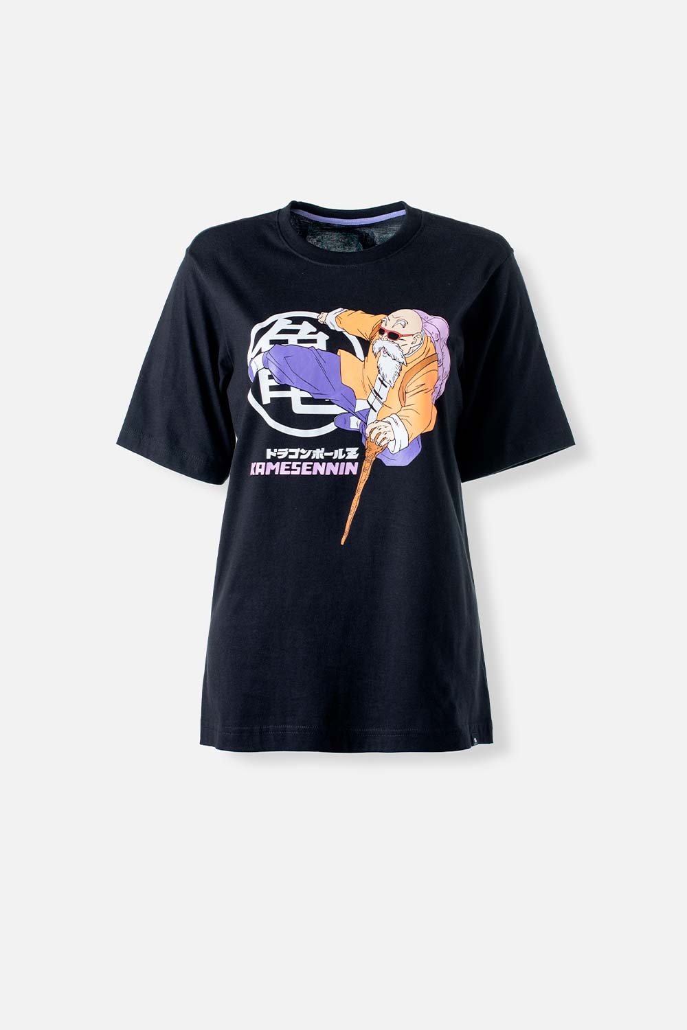CAMISETA DE DRAGON BALL Z ESTAMPADA NEGRA PARA MUJER