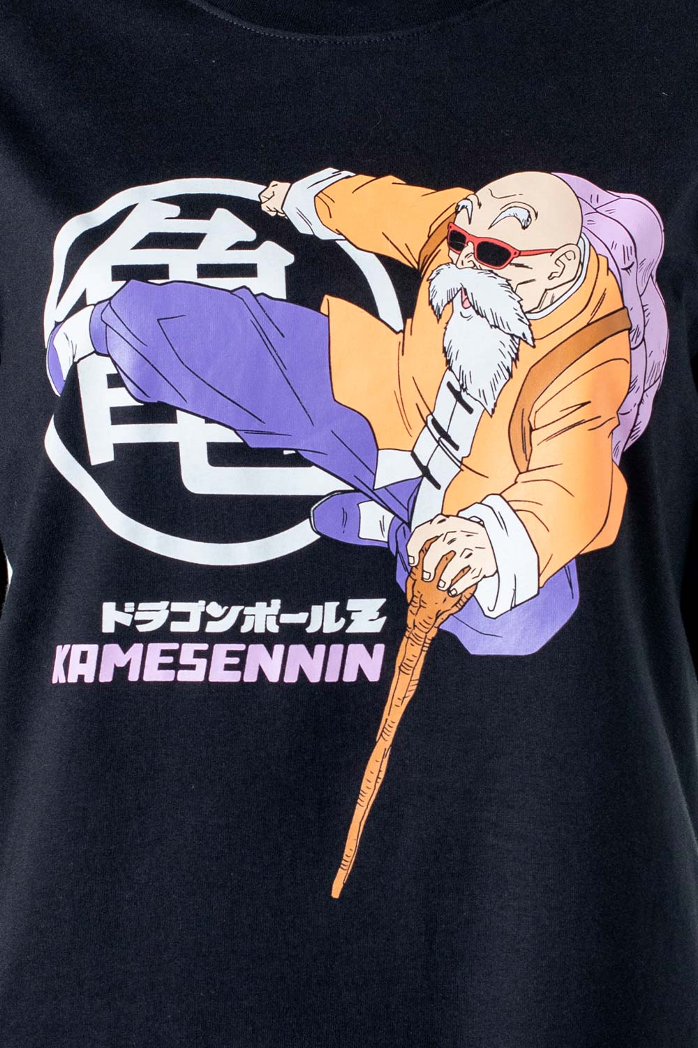 CAMISETA DE DRAGON BALL Z ESTAMPADA NEGRA PARA MUJER