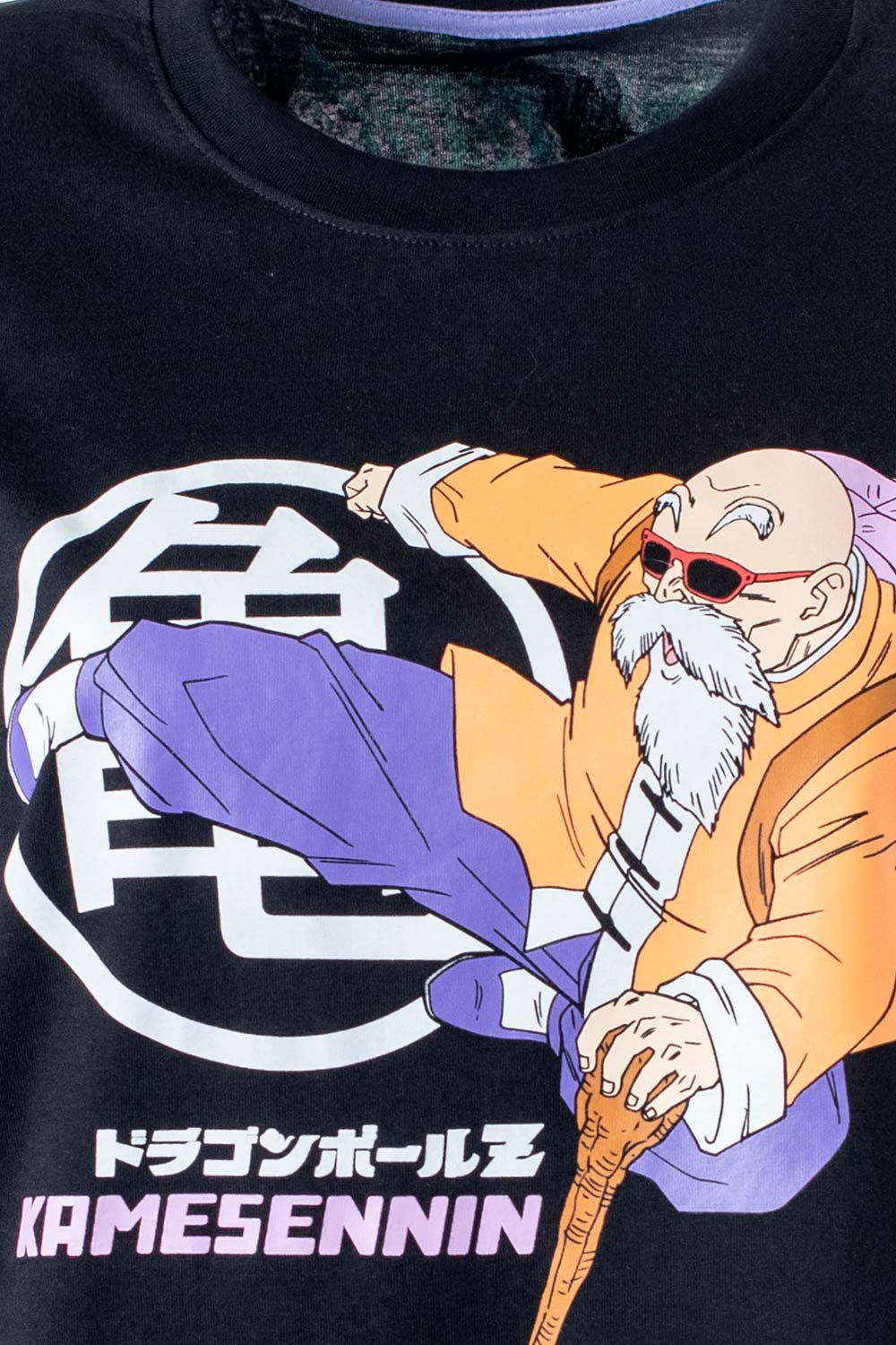 CAMISETA DE DRAGON BALL Z ESTAMPADA NEGRA PARA MUJER