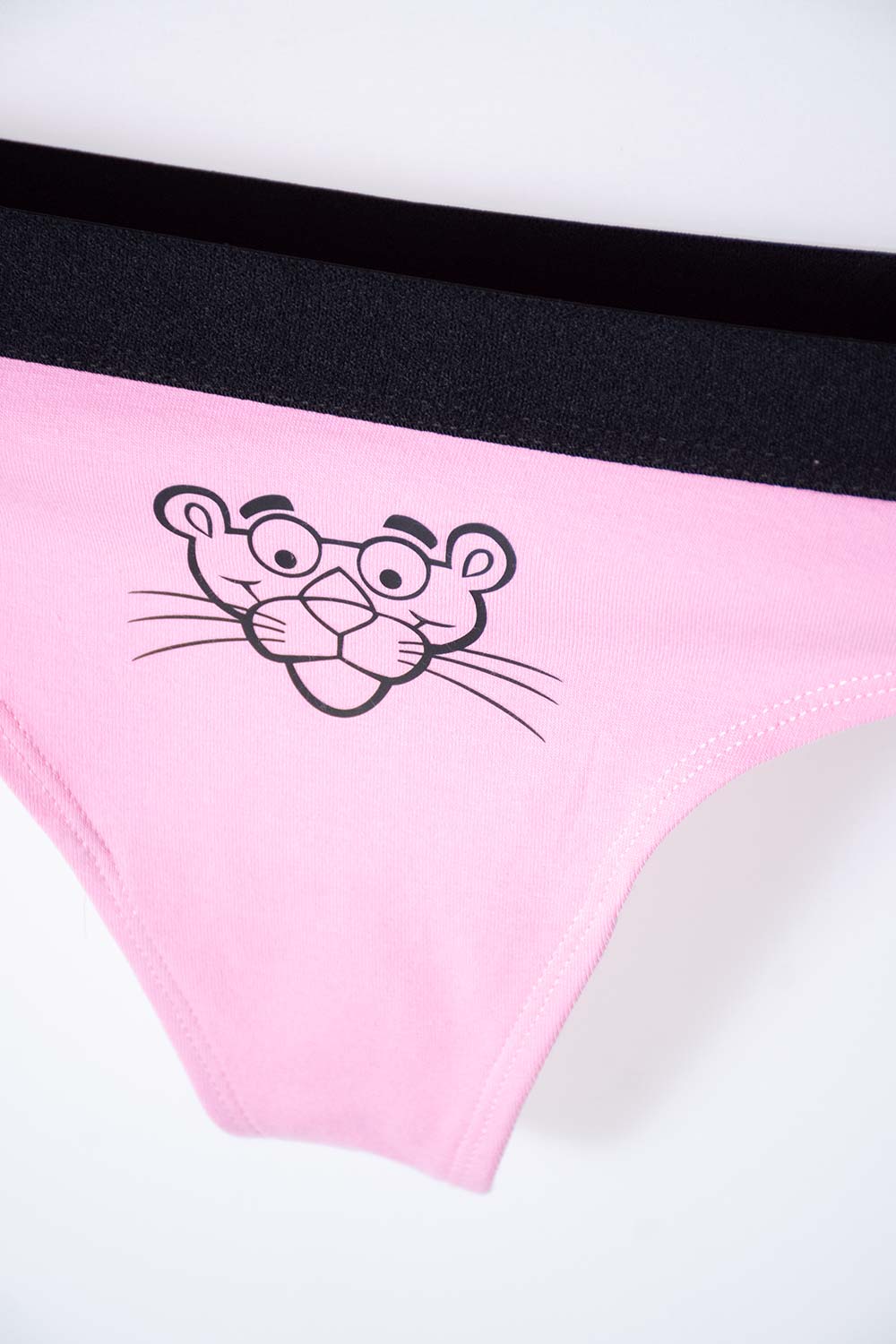 PACK X2 PANTIES DE LA PANTERA ROSA NEGRA Y ROSADA PARA MUJER