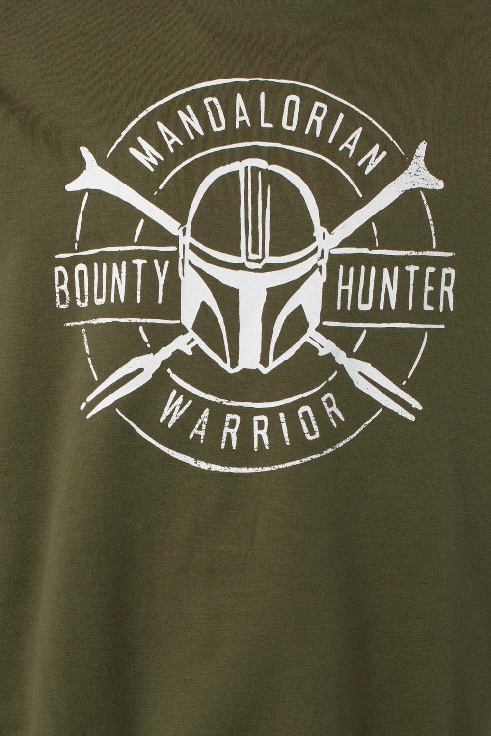 BUZO DE MANDALORIAN ESTAMPADO VERDE MILITAR PARA HOMBRE