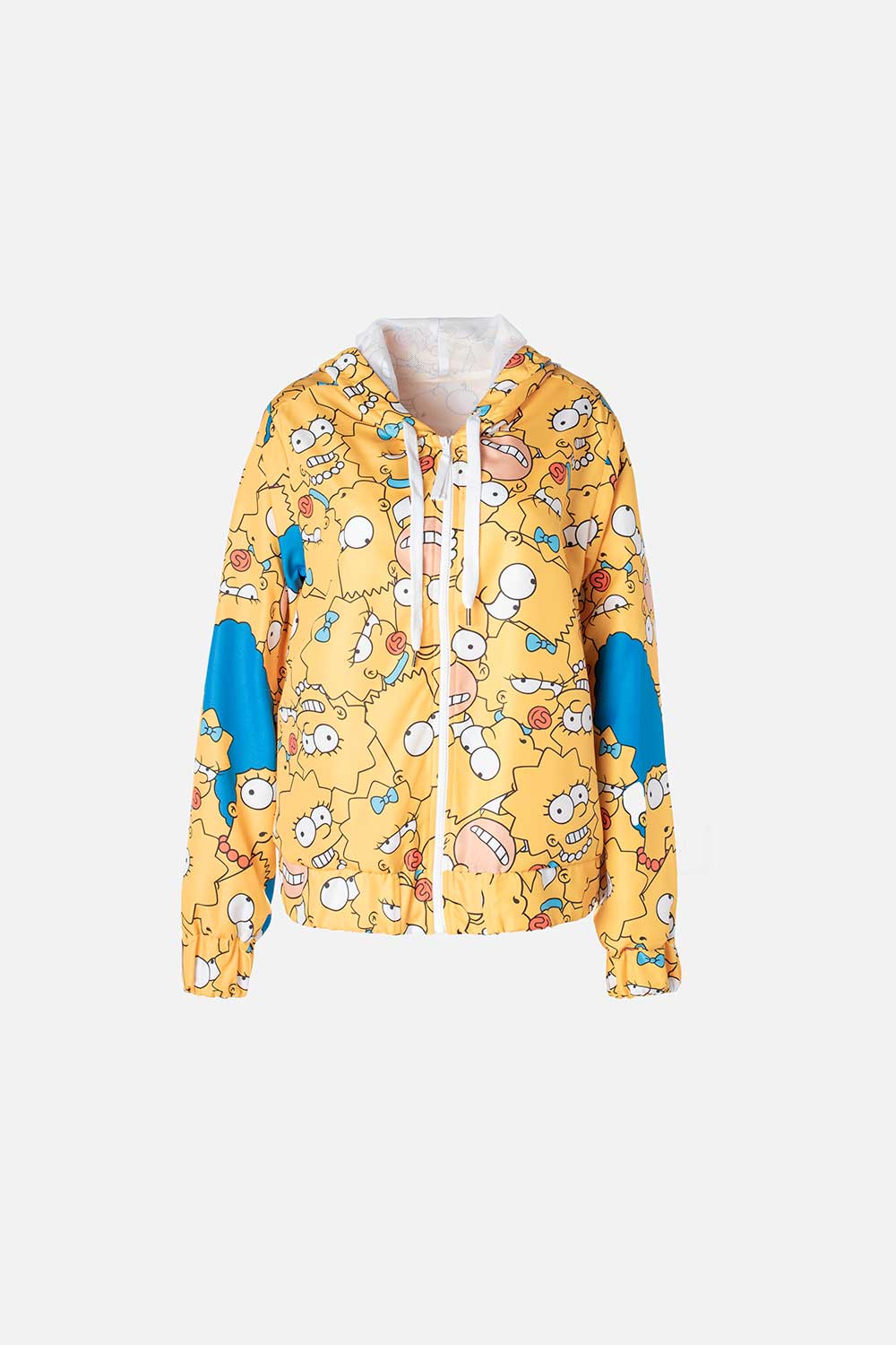 CHAQUETA DE LOS SIMPSON AMARILLA CON CAPUCHA PARA MUJER