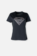 CAMISETA DE SUPERMAN SLIM FIT PARA MUJER