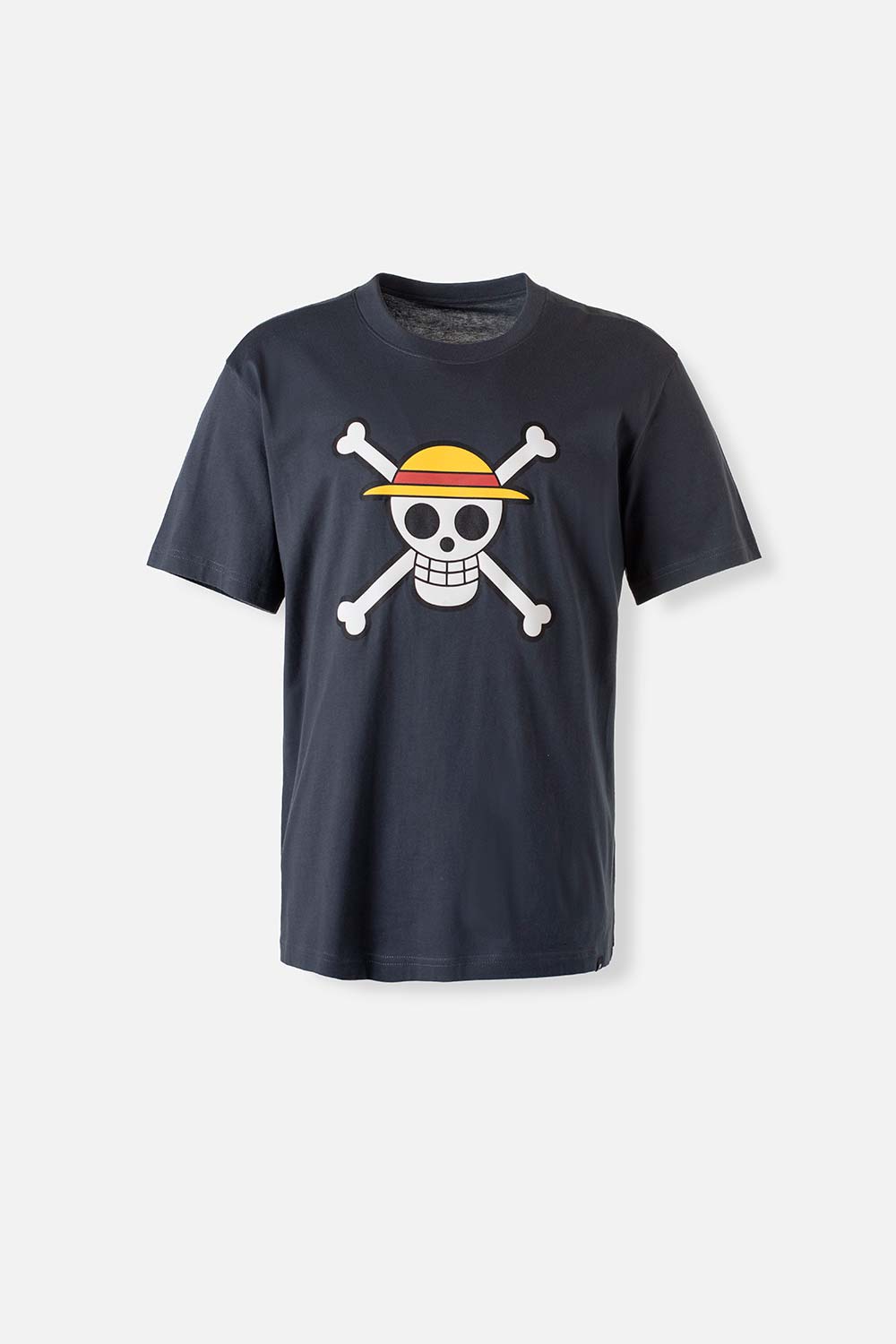 CAMISETA DE ONE PIECE MANGA CORTA GRIS PARA HOMBRE