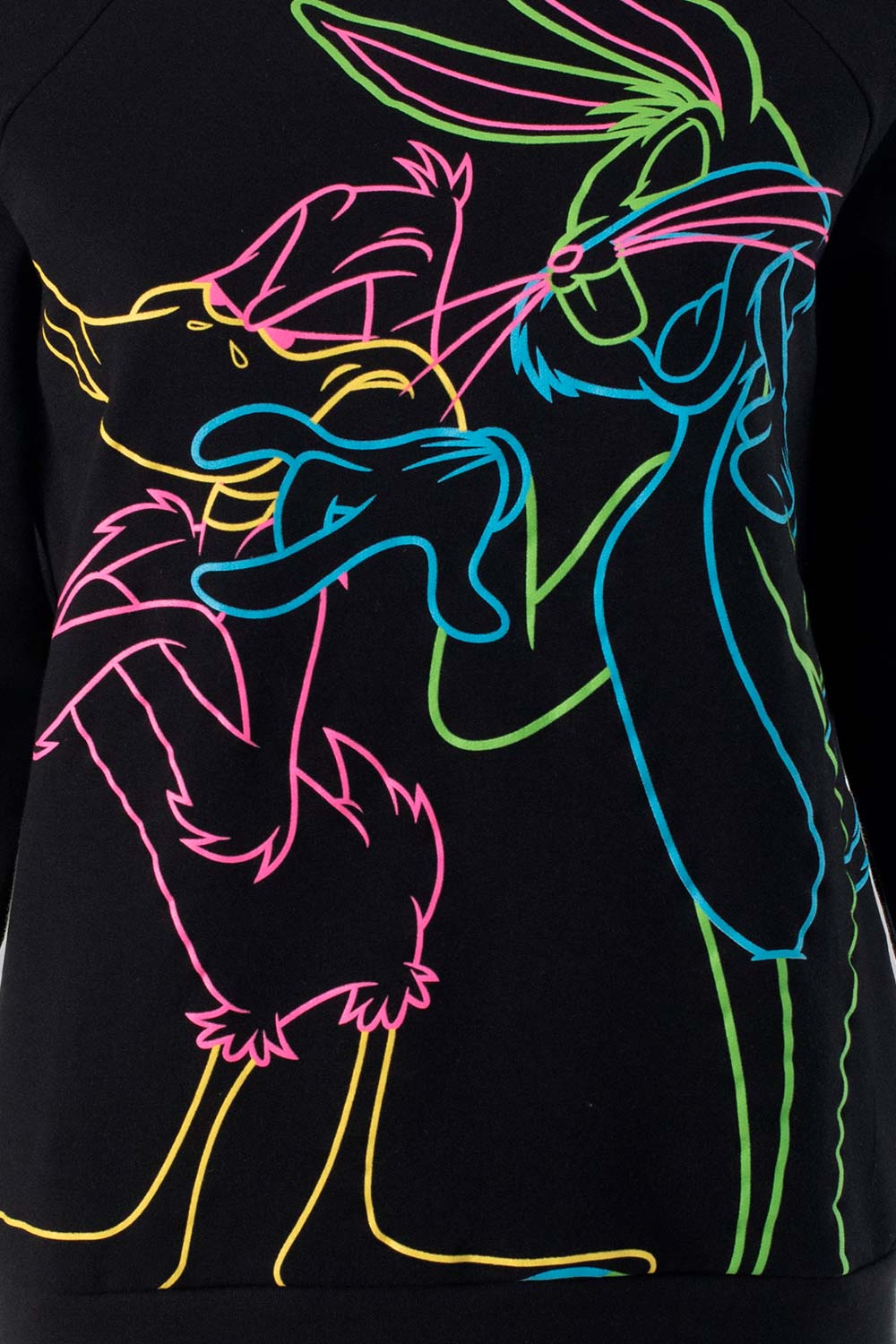 BUZO DE LOS LOONEY TUNES CERRADO NEGRO PARA MUJER